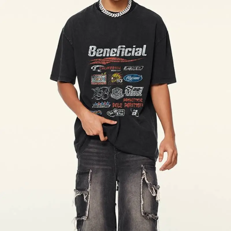 Street Washed 100% Cotton T Shirt-6