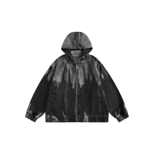 Retro Print Denim Jacket
