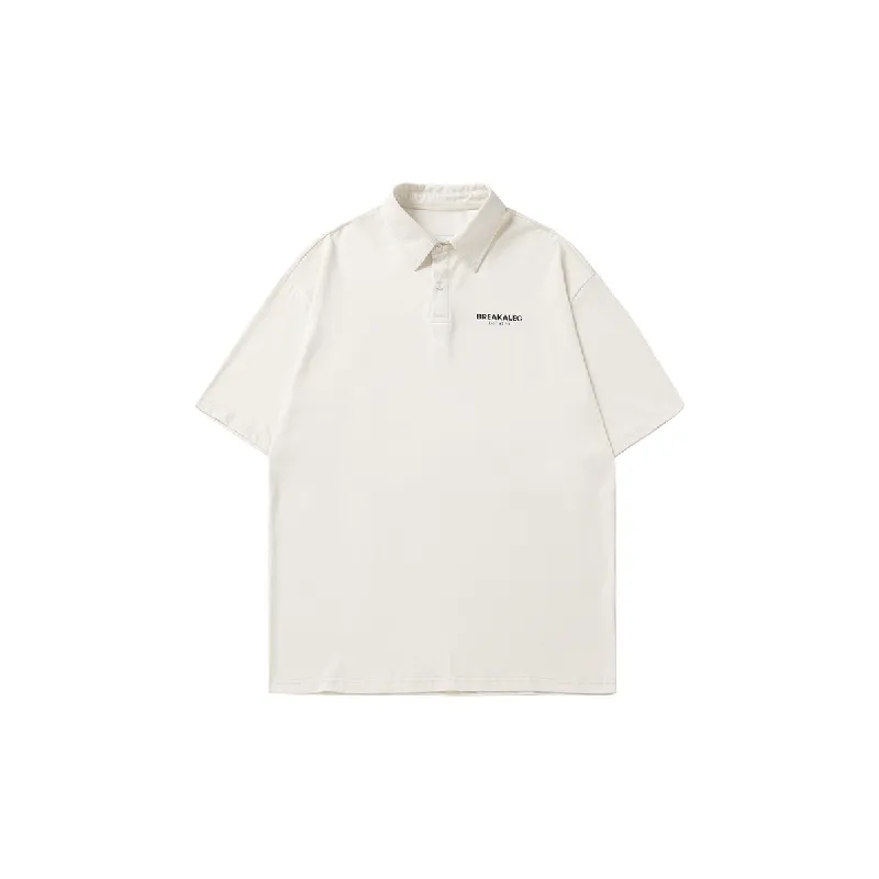 Casual Loose 100% Cotton Polo-0