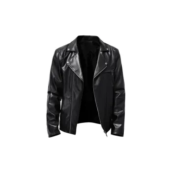 Casual Zipper PU Jacket