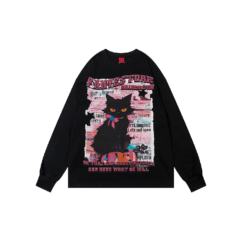 Street Loose 100% Cotton Sweatshirt-2