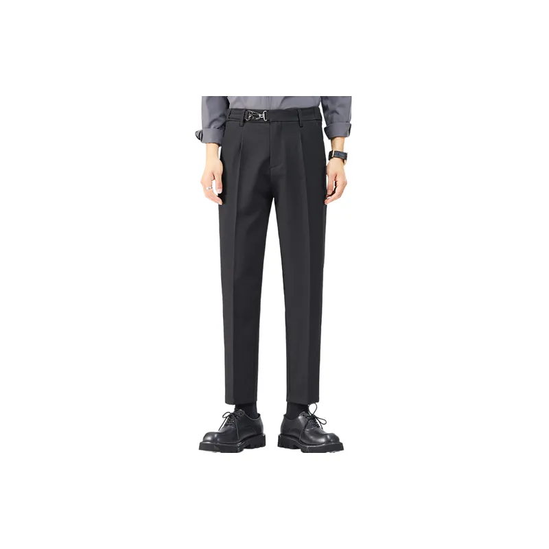 Casual Loose Suit Trousers-1