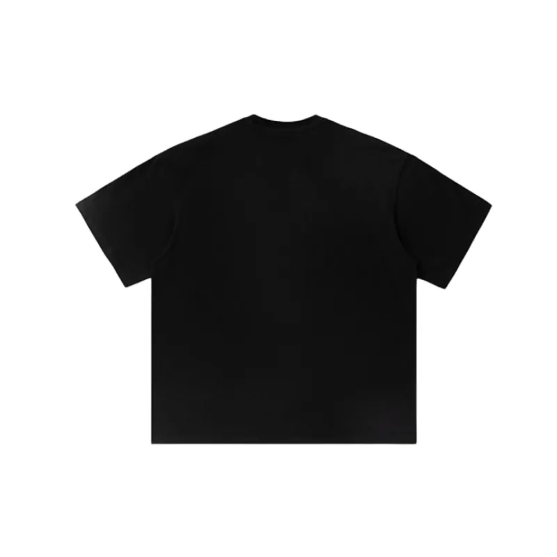 Contrast Color Sporty 100% Cotton T Shirt-1