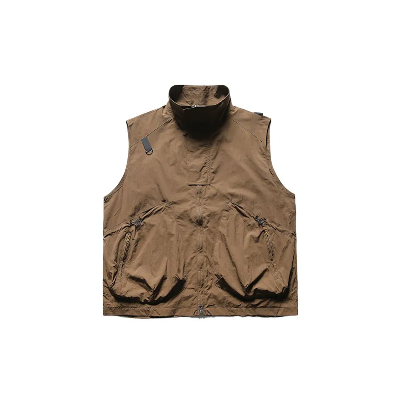 Loose Plain Polyester Vest-5