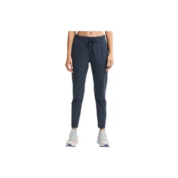 Loose Straight Leg Cotton Blended Fabric Sports Pants Women