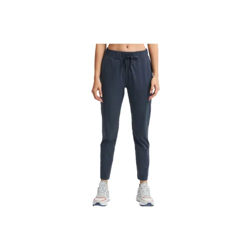 Loose Straight Leg Cotton Blended Fabric Sports Pants Women