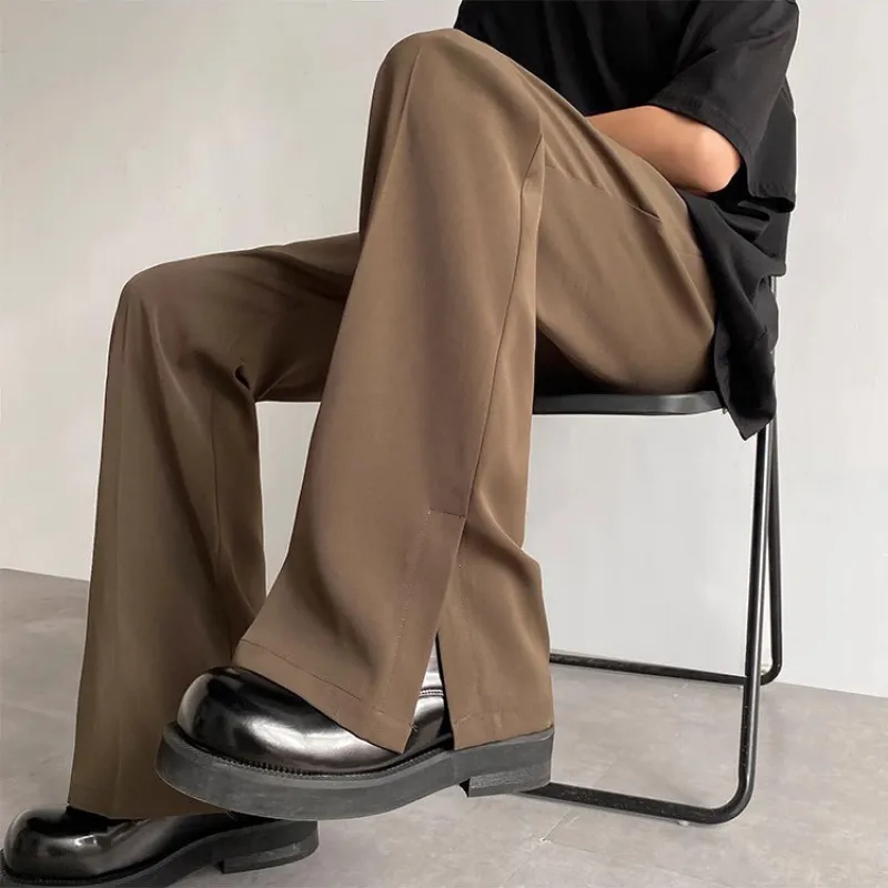 Fashionable Loose Straight Leg Suit Trousers-5