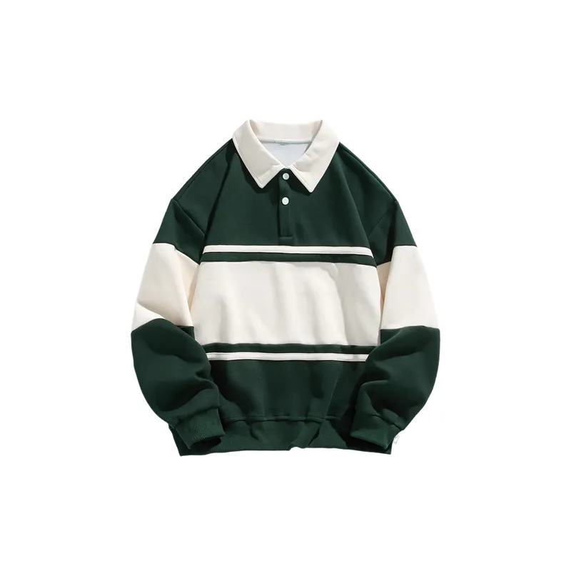 Loose Casual Pique Sweatshirt-8
