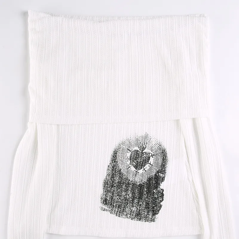 Casual Retro Knitted Fabric T Shirt-3