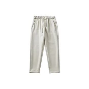 Simple Warming Blended Synthetic Fabrics Casual Pants