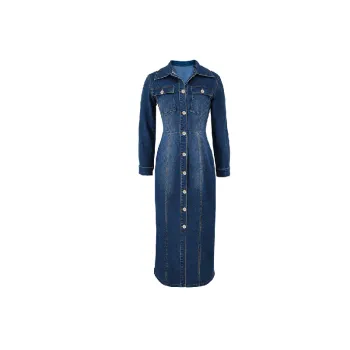 Casual Loose Denim Dress Women