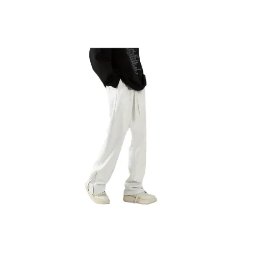 Zipper Casual Loose Knit Sweatpants