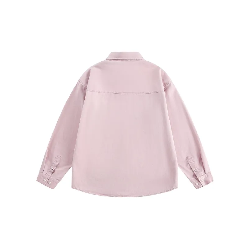 Casual Long Sleeve 100% Cotton Shirt-5