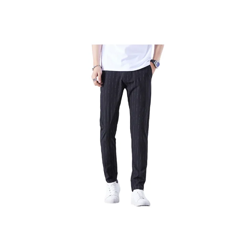 Casual Business Blended Synthetic Fabrics Suit Trousers