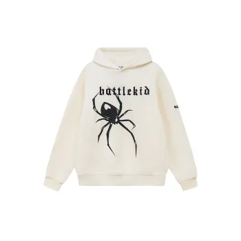 Fashion Spider Print Hooded Sweater