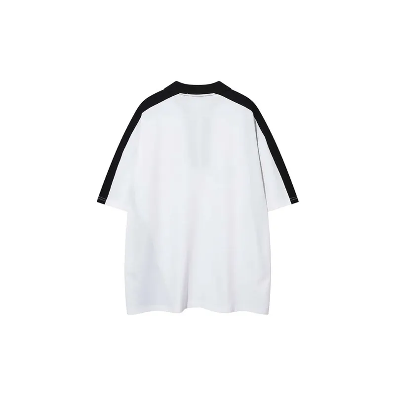 Retro Trendy Loose Letter Polo Shirt-5