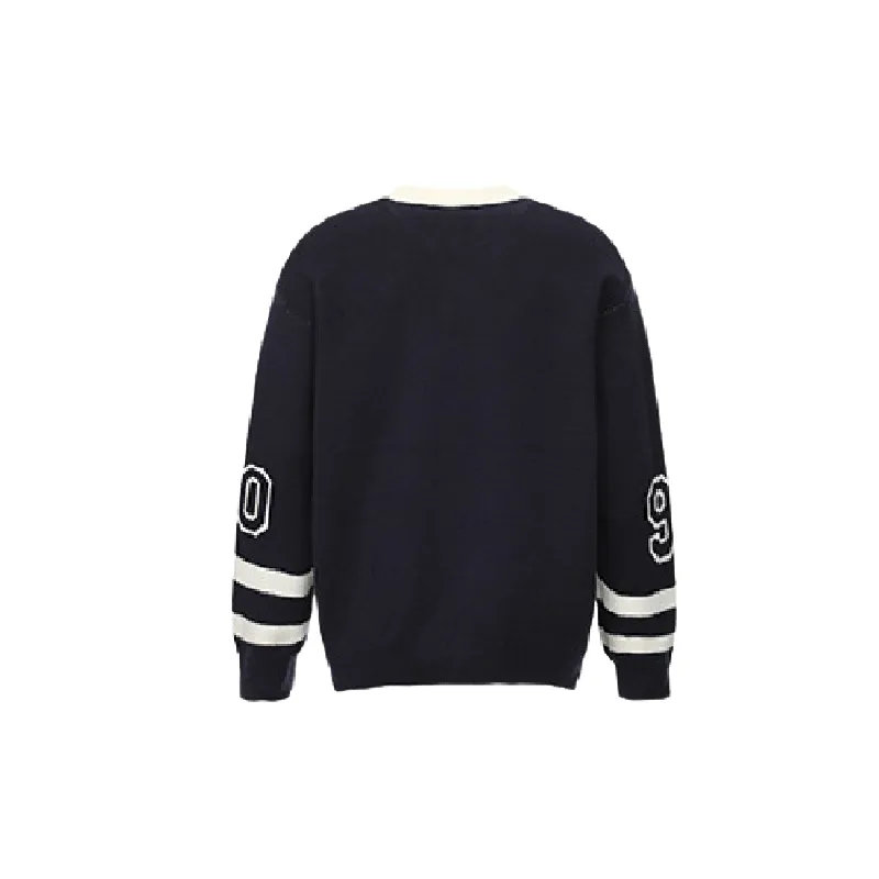 Retro Contrast Color Knitwear-7