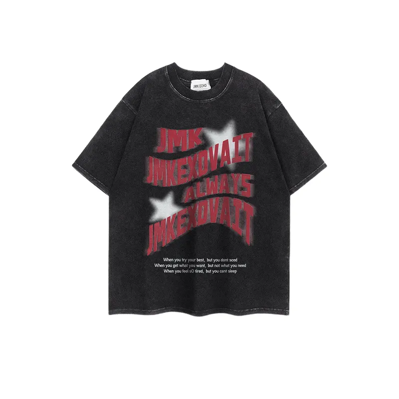 Retro Star Print T Shirt-3