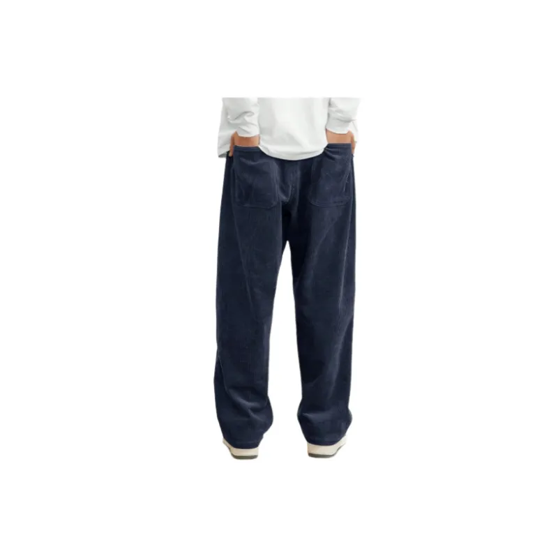 Simple Loose Corduroy Casual Pants-5