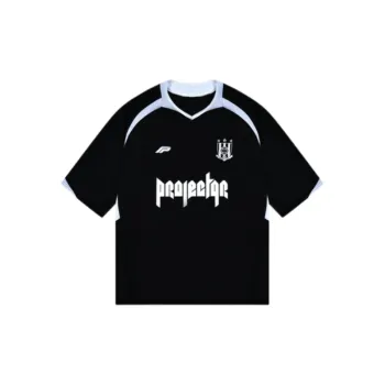 Stitching Football Short sleeved Retro Niche Loose T shirt