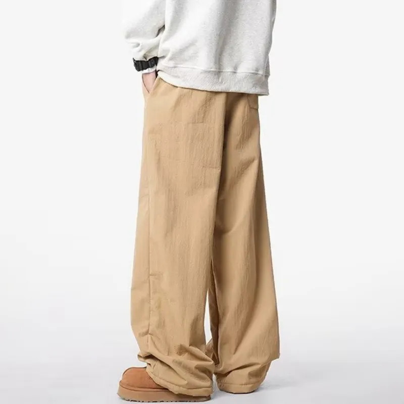 Casual Trendy Blended Synthetic Fabrics Cargo Pants-5