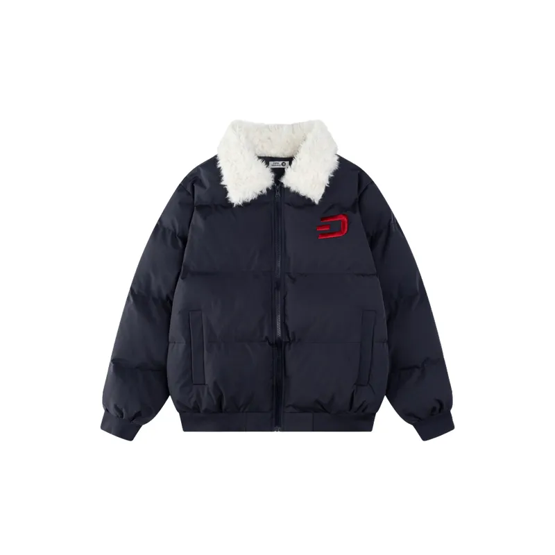 Basics Loose Blended Synthetic Fabrics Quilted Jacket-0