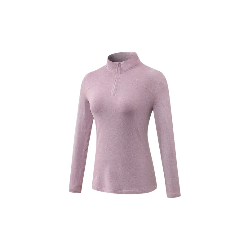 Sporty Long Sleeve Polyester Fitness Clothing Women-4