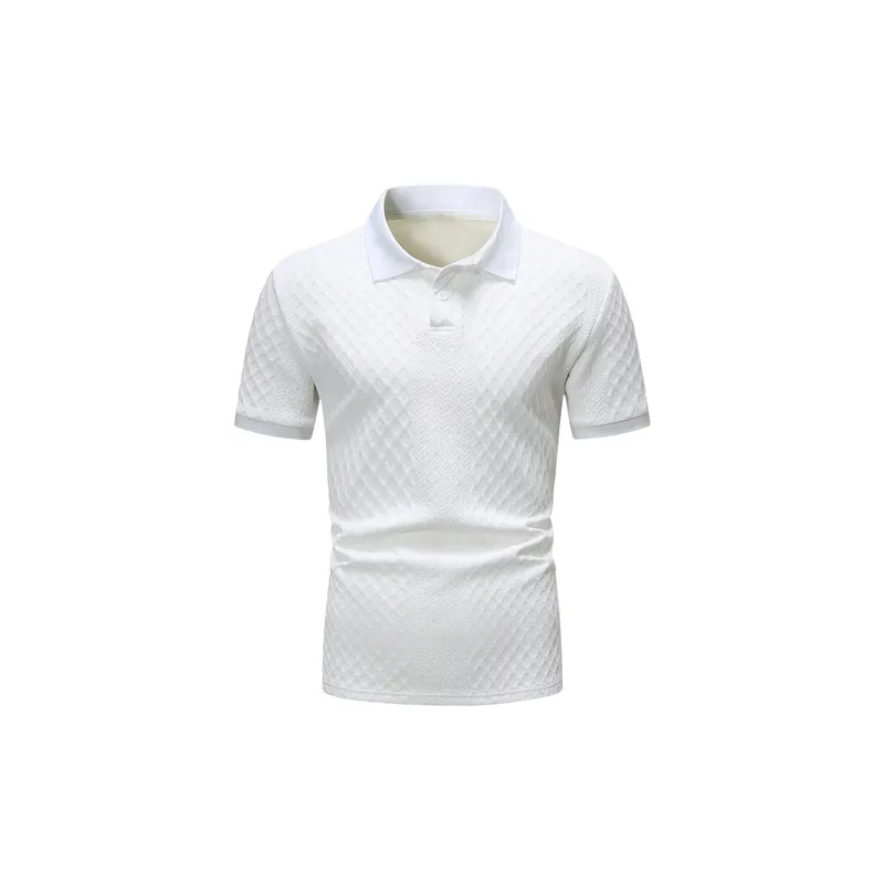 Fashionable Casual Cotton Blended Fabric Polo-0