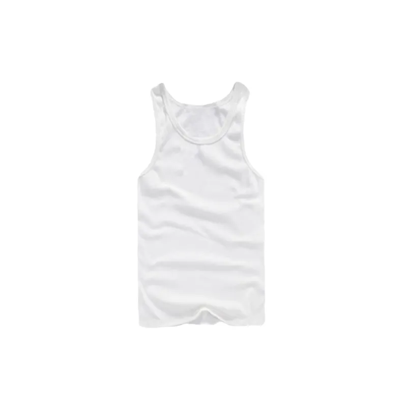 Sporty Loose Stretch Cotton Vest Man-0