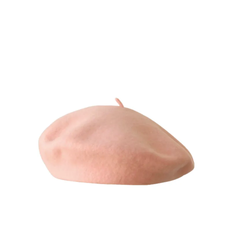Retro Plain Beret Women-1