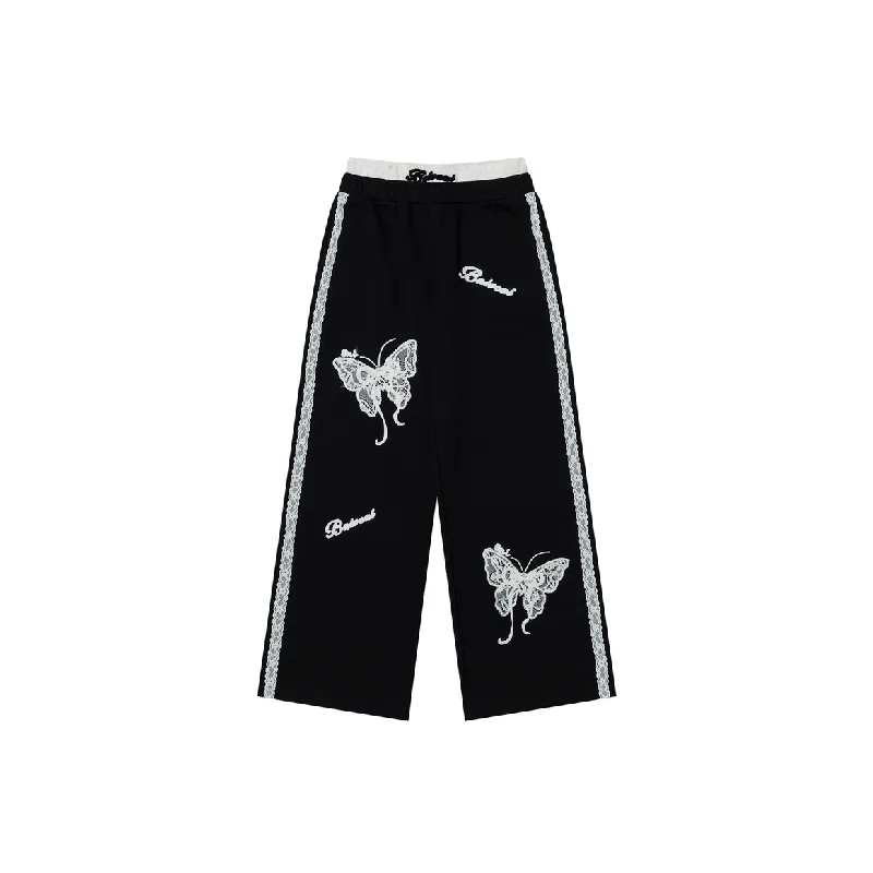Fashionable Loose Straight Leg Casual Pants Women-4
