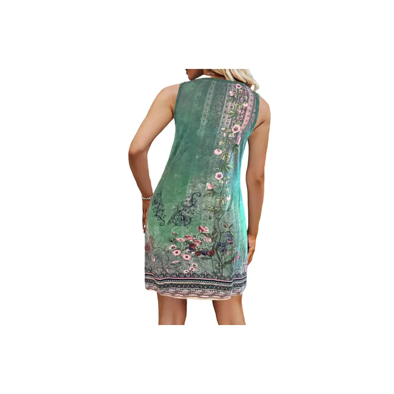 Funky Sleeveless Milk Fiber Dress Women-2