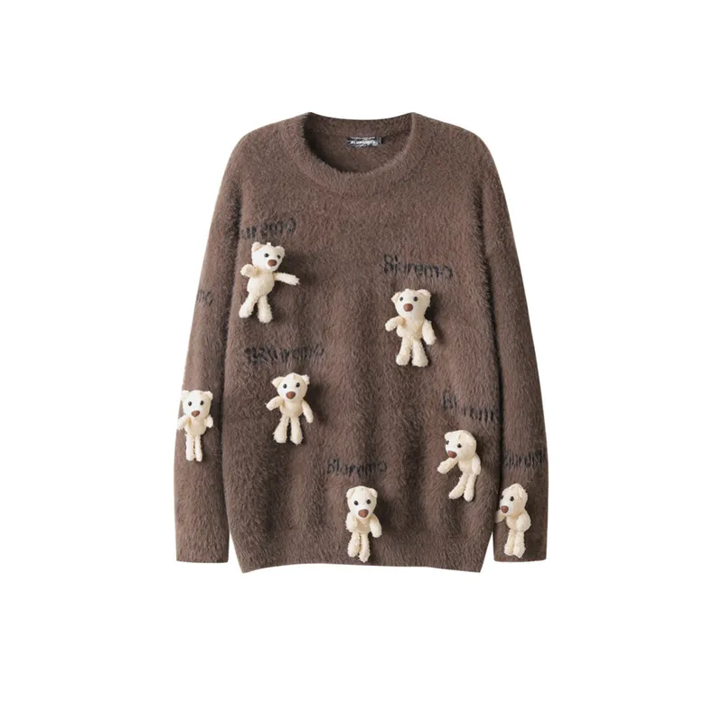Splicing Contrast Color Sweater-2
