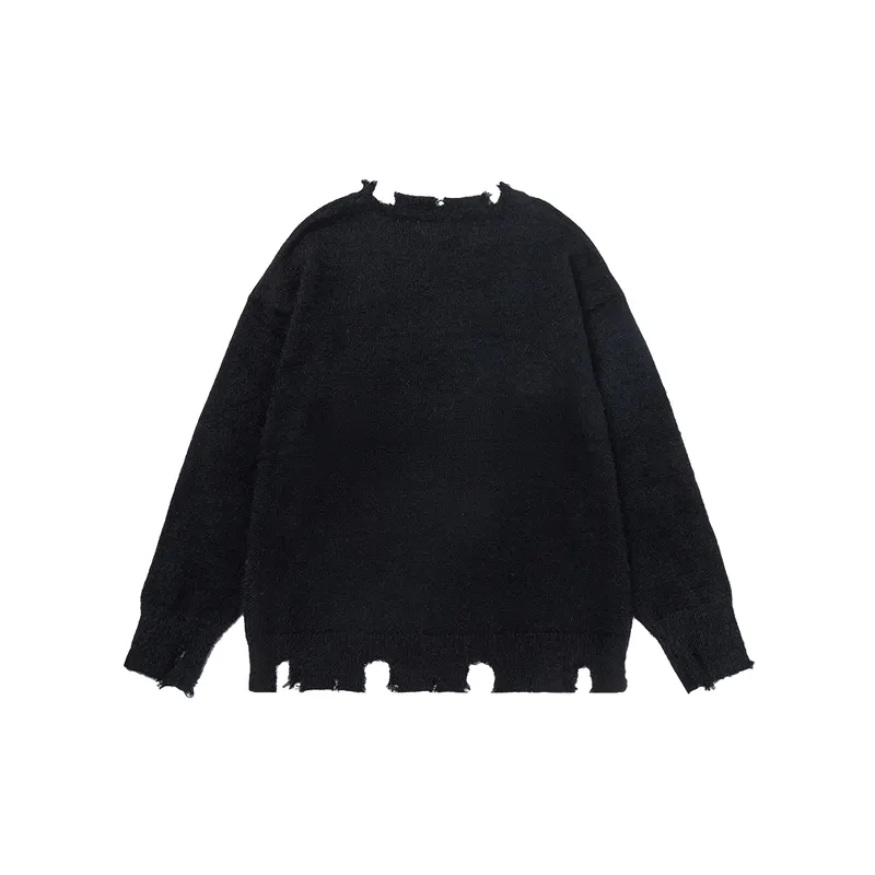 Retro Ripped Sweater-1