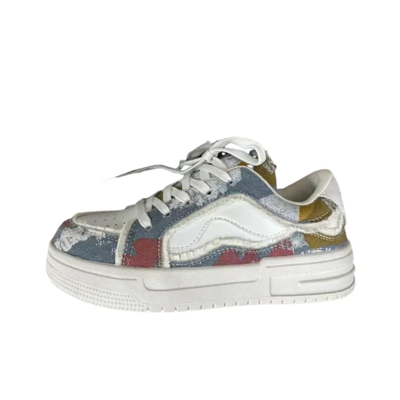 Trendy Height Enhancing Graffiti Sneakers-2