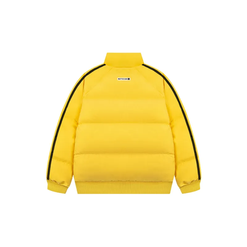 Sporty Embroidery Blended Synthetic Fabrics Quilted Jacket-5