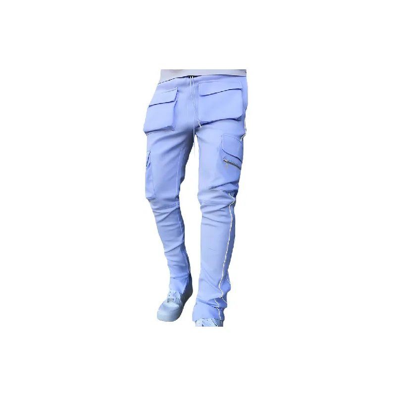 Sports Casual Blended Synthetic Fabrics Cargo Pants-0