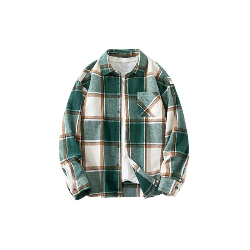 Casual Loose Cotton Blended Fabric Shirt-4
