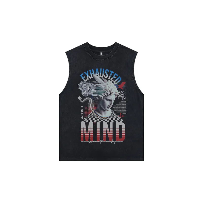 Punk Art Print Vest-0