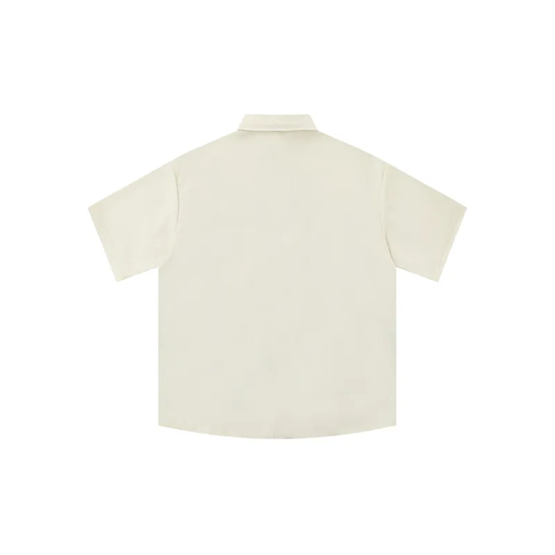 Retro Oil Paint short sleeved Shirt-3