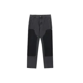 Fashion Retro Wide Leg Loose Washed Irregular Straight Jeans