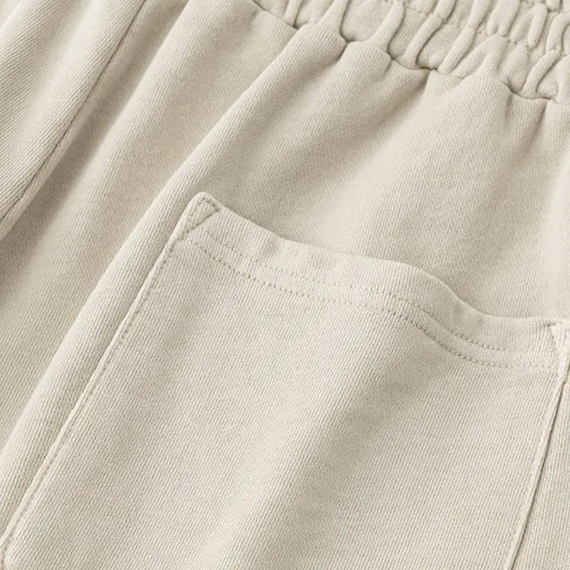 Fashionable Plain Cotton Casual Shorts-10