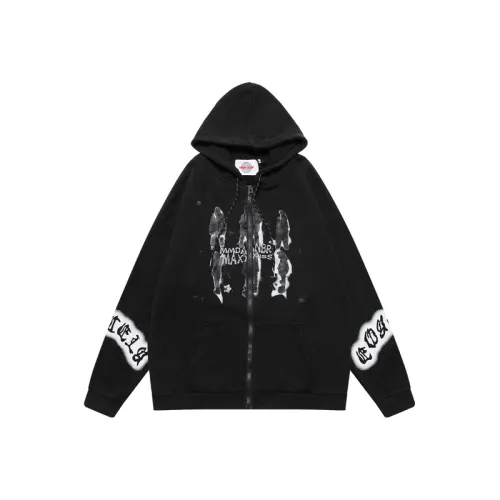 Retro Subculture Figure Cardigan Zipper Jacket