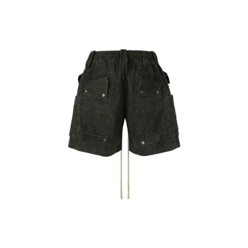 Tie dyed Canvas Washed Shorts-1