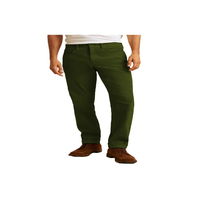 Simple Loose Cotton Blended Fabric Casual Pants-0