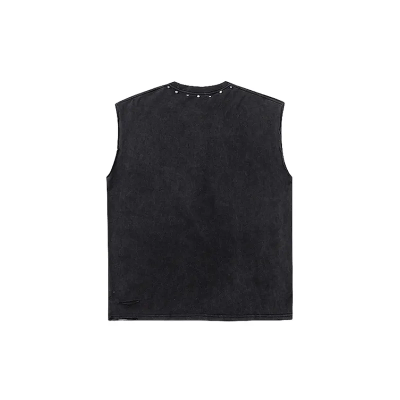 Hip Hop Loose Training Trendy Vest-1