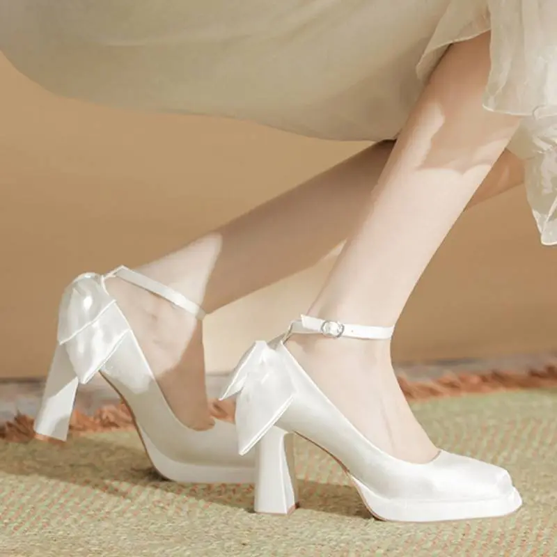 Simple Waterproof Mary Jane Shoes-11