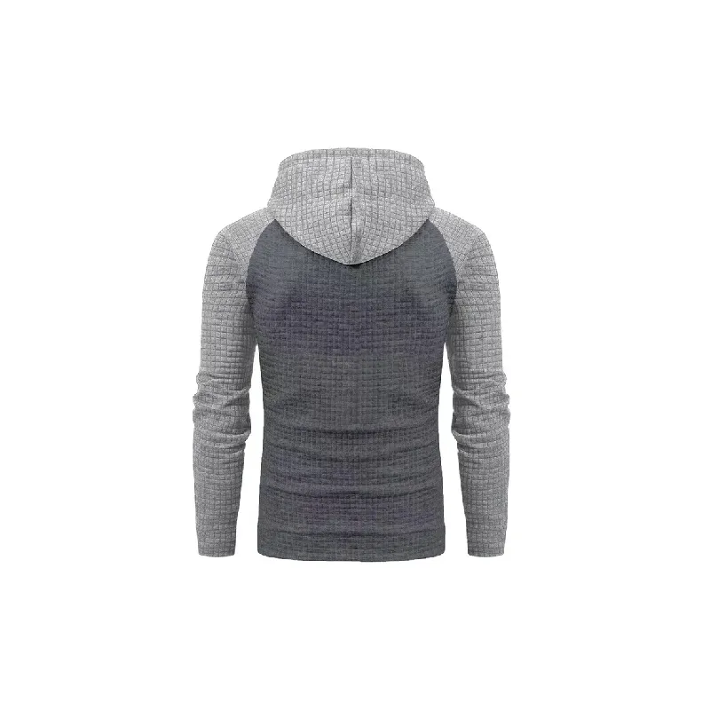Casual Plaid Blended Synthetic Fabrics Sweatshirt Unisex-3