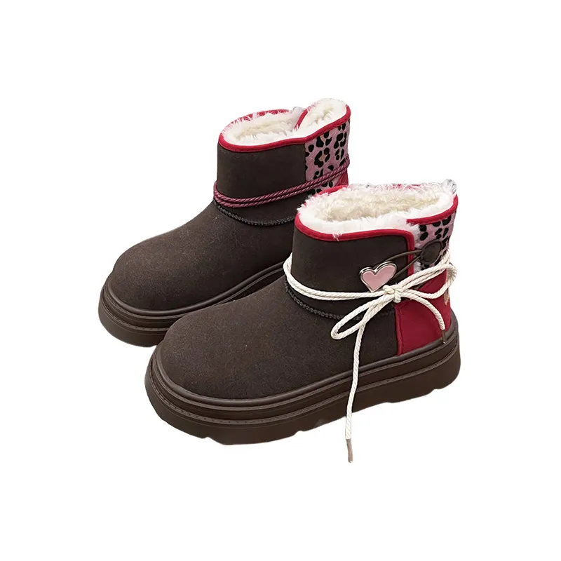Cute Bow Warm Snow Boots-6