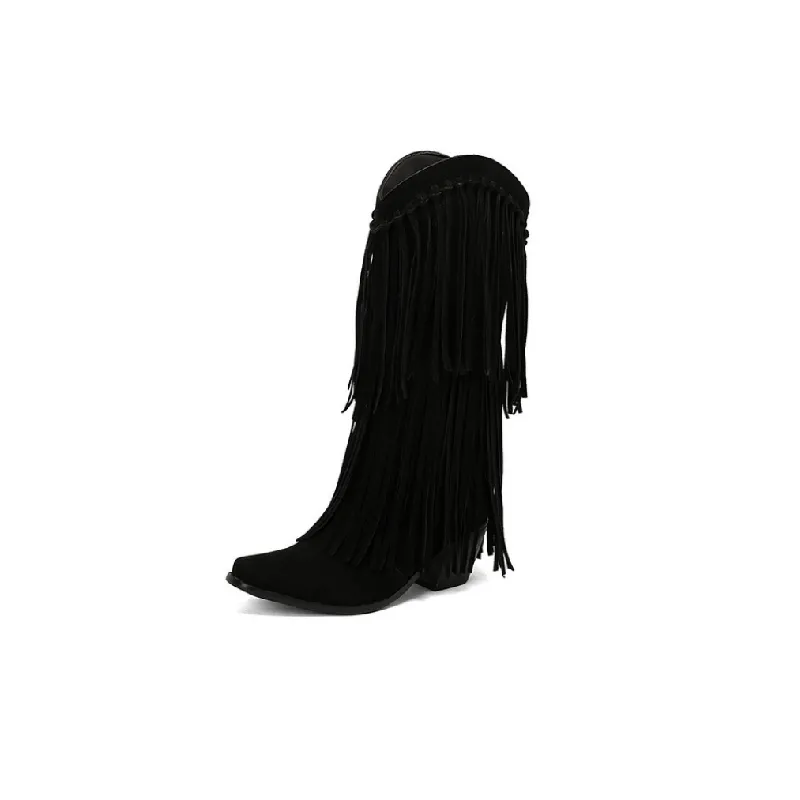 Fashionable Funky Mid Calf Boots-4